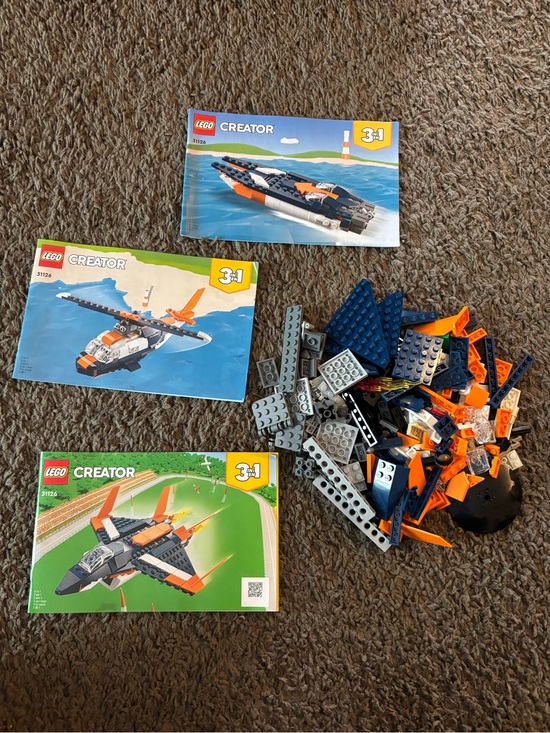 Lego Other - LEGO 31126 Creator 3 in 1 Jet Plane Seaplane Set Complete Instructions